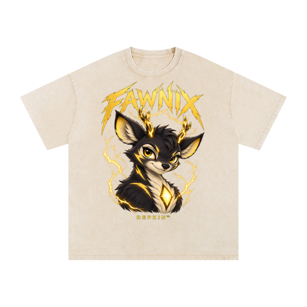 Fawnix Oversized Tee | Black