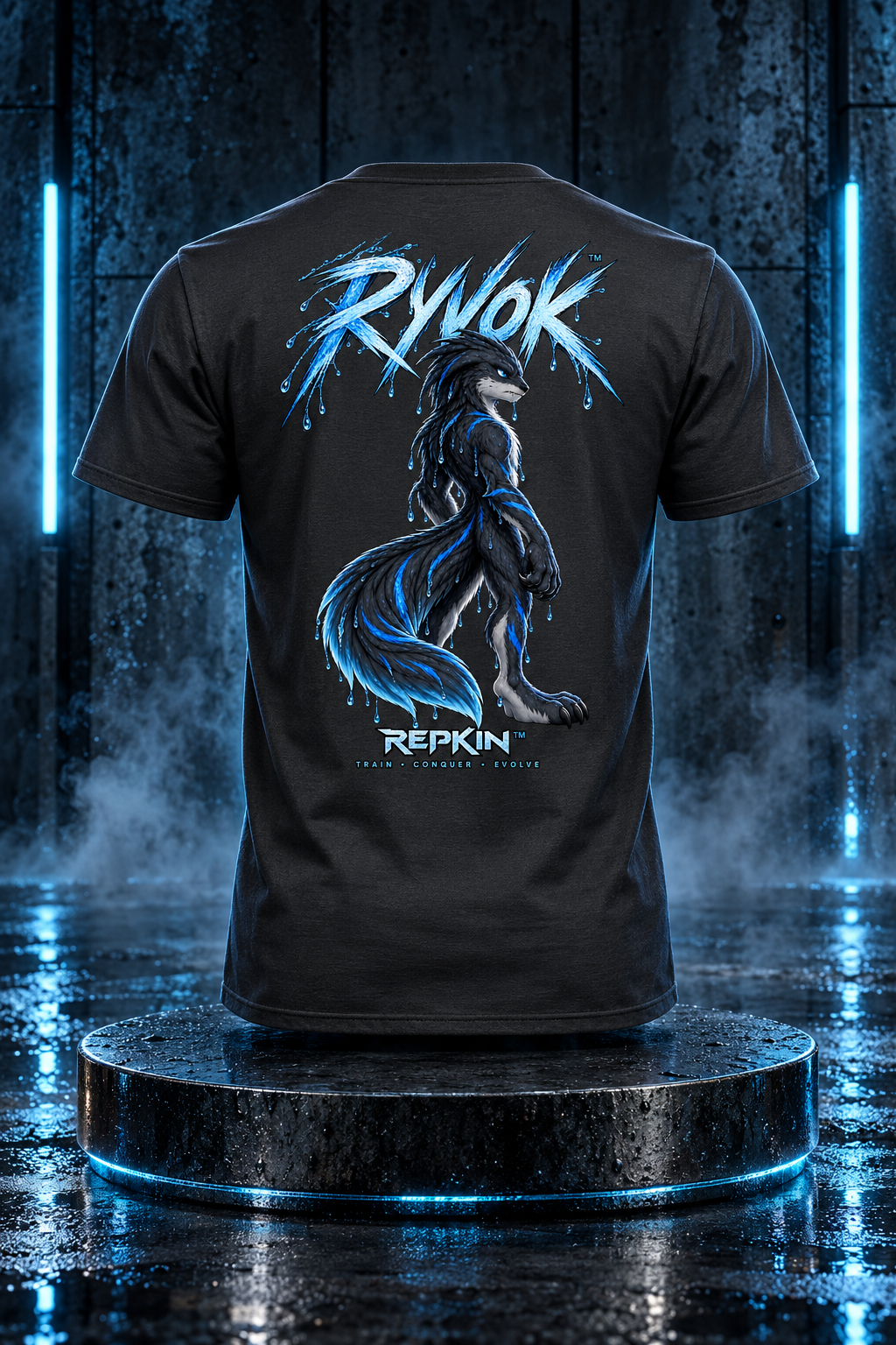 Ryvok Athletic Fit Tee | Black